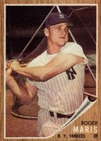 1962 Venezuela Topps #1 Roger Maris Baseball Card