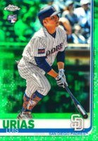 2019 Topps Chrome #141 Luis Urias Pinstripe Baseball Card