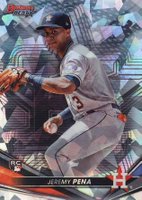 2022 Bowman's Best #26 Jeremy Pena Atomic Refractor Baseball Card