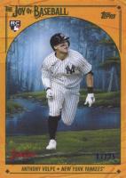 2023 Topps X Bob Ross the Joy of Baseball #66 Anthony Volpe Indian Yellow Baseball Card