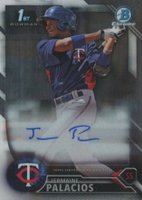 2016 Bowman Chrome Prospects Autographs #JP Jermaine Palacios Baseball Card