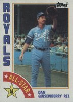 1984 Topps #407 Dan Quisenberry Baseball Card