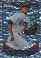 2013 Bowman Prospect  #BP100 Carlos Correa Silver Ice Baseball Card