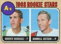 1968 Topps #199 A's Rookies Baseball Card