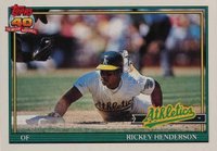 1991 O-Pee-Chee #670 Rickey Henderson Baseball Card