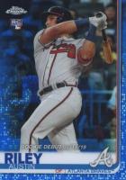 2019 Topps Chrome Update  #61 Austin Riley Blue Refractor Baseball Card