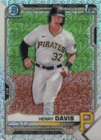 2021 Bowman Draft #BDC48 Henry Davis Chrome-Asia Refractor Baseball Card