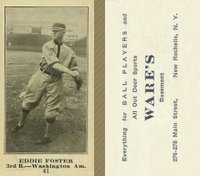 1916 Wares #61 Eddie Foster Baseball Card