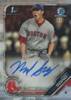 2019 Bowman Draft Chrome Draft Picks Autograph #CDANS Noah Song Refractor Baseball Card