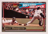 1992 Topps Gold #2 Rickey Henderson Baseball Card