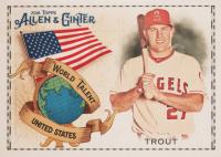 2018 Topps Allen & Ginter World Talent #WT-50 Mike Trout Baseball Card