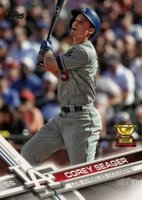 2017 Topps #5 Corey Seager Swinging Baseball Card