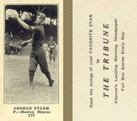 1916 Altoona Tribune #177 George Tyler Baseball Card