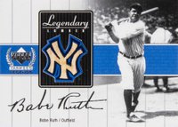 2000 Upper Deck Yankees Legends Legendary Lumber #BR-LL Babe Ruth Baseball Card