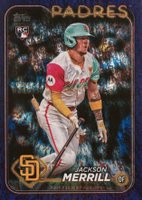 2024 Topps Update #US210 Jackson Merrill Purple Holo Foilboard Baseball Card