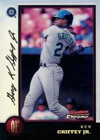 1998 Bowman Chrome #33 Ken Griffey Jr. Refractor Baseball Card