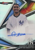 2022 Bowman's Best Best of 2022 Autographs #B22RA Roderick Arias Refractor Baseball Card