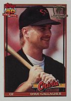 1991 Topps Desert Shield #349 Dave Gallagher Baseball Card