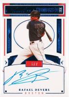 2022 Panini Flawless Supplied #HIRD Rafael Devers 2021 Flawless Honored Ink-Sapphire Baseball Card