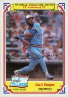 1984 Drake's #8 Cecil Cooper Baseball Card