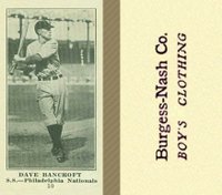 1916 Burgess-Nash Co. #10 Dave Bancroft Baseball Card