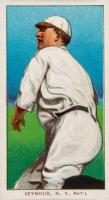 1909 White Borders Polar Bear #436 Cy Seymour Throwing Baseball Card