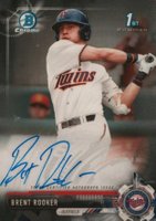 2017 Bowman Draft Chrome Draft Picks Autographs  #CDABR  Brent Rooker Baseball Card