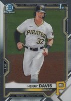 2021 Bowman Draft #BDC48 Henry Davis Chrome Baseball Card
