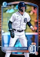 2025 Bowman Chrome Prospects #BCP24 Max Clark Reptilian Refractor Baseball Card