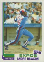 1982 Topps #540 Andre Dawson Blackless Baseball Card