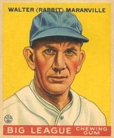 1934 Goudey World Wide Gum  #4 Rabbit Maranville Baseball Card