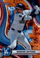 2024 Bowman's Best #33 Shohei Ohtani Orange Refractor Baseball Card