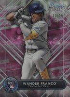 2022 Bowman Sterling #BSR31 Wander Franco Magenta Refractor Baseball Card