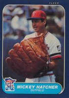 1986 Fleer #396 Mickey Hatcher Baseball Card