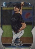 2023 Bowman Draft #BDC6 Noble Meyer Chrome Baseball Card