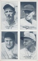 1935 Exhibits Four-on-one # Cronin/Ferrell/Grove/Werber Baseball Card