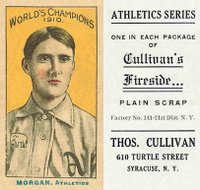 1911 Cullivan's Fireside Philadelphia A's # Cy Morgan Baseball Card