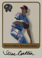 2001 Fleer Greats # Steve Carlton Autographed Baseball Card