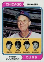 1974 Topps #354 Cubs Mgr./Coaches Baseball Card