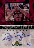 1999 Upper Deck MVP Prosign #MJ Michael Jordan Basketball Card