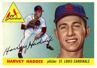 1955 Topps #43 Harvey Haddix Baseball Card