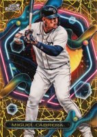 2023 Topps Cosmic Chrome #100 Miguel Cabrera Gold Interstellar Baseball Card