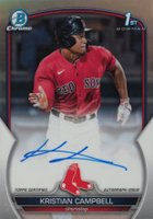 2023 Bowman Draft Chrome Prospect Autograph #CDAKCA Kristian Campbell Refractor Baseball Card