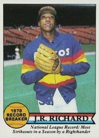 1979 Topps #203 J.R. Richard Record Breaker Baseball Card