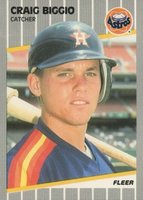 1989 Fleer Glossy #353 Craig Biggio Baseball Card