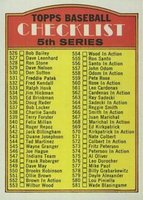 1972 Topps #478a 5th Series Checklist (526-656) Large print Baseball Card