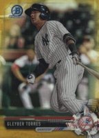 2017 Bowman Chrome Prospects #BCP250 Gleyber Torres Gold Refractor Baseball Card