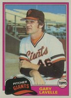 1981 Topps #588 Gary Lavelle Baseball Card