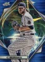 2022 Topps Cosmic Chrome #30 Corbin Burnes Blue Moon Refractor Baseball Card