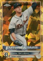 2022 Topps Chrome Sapphire Edition #423 Tarik Skubal Gold Baseball Card